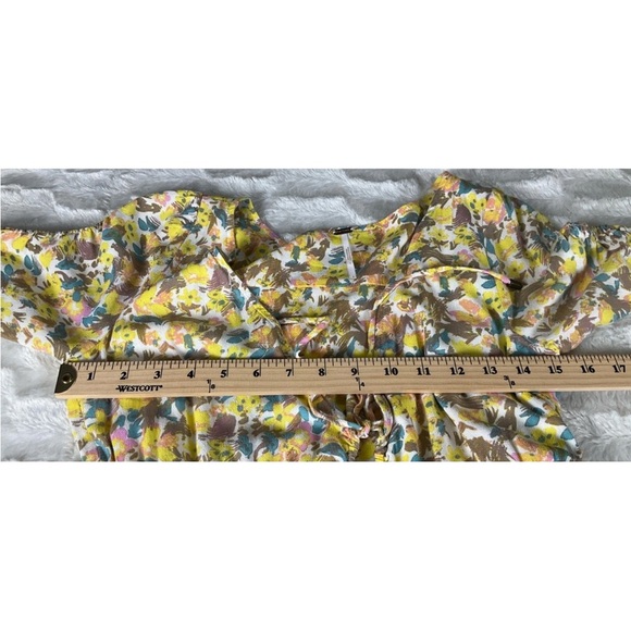 Free‎ People Women’s Size 6 Forget Me Not Floral Dress Deep V Flowy - Picture 6 of 8